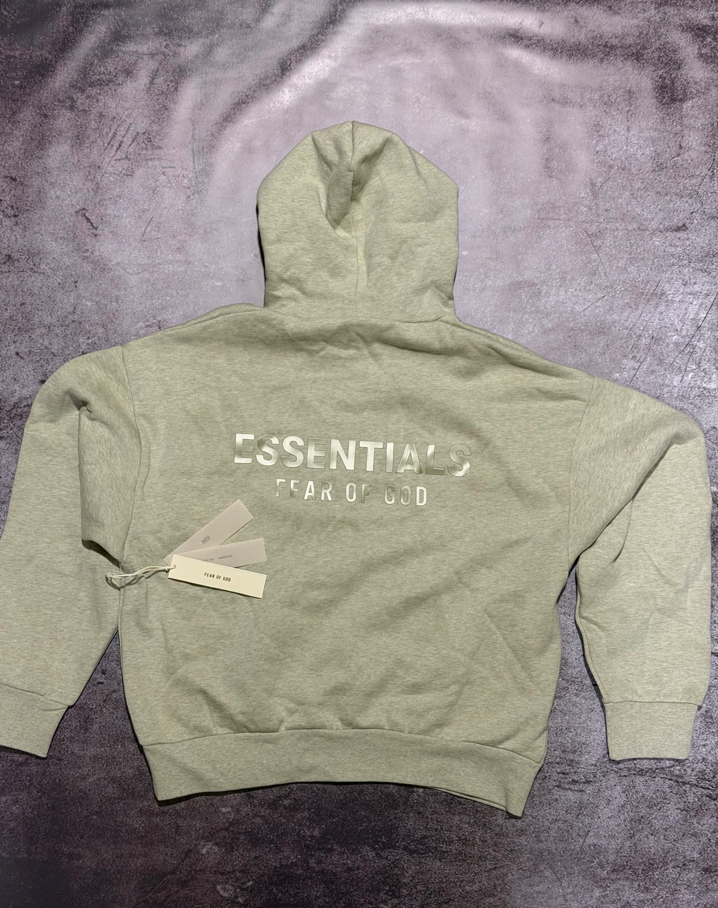 Essentials Hoodie Heather Stone SS25