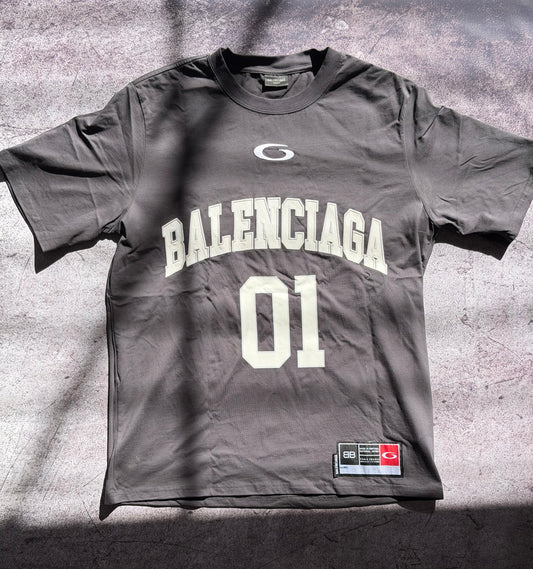 Balenciaga 01 Basketball Jersey T-Shirt - USED