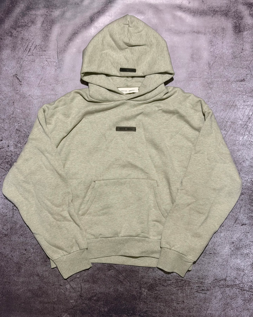 Essentials Hoodie Heather Stone SS25