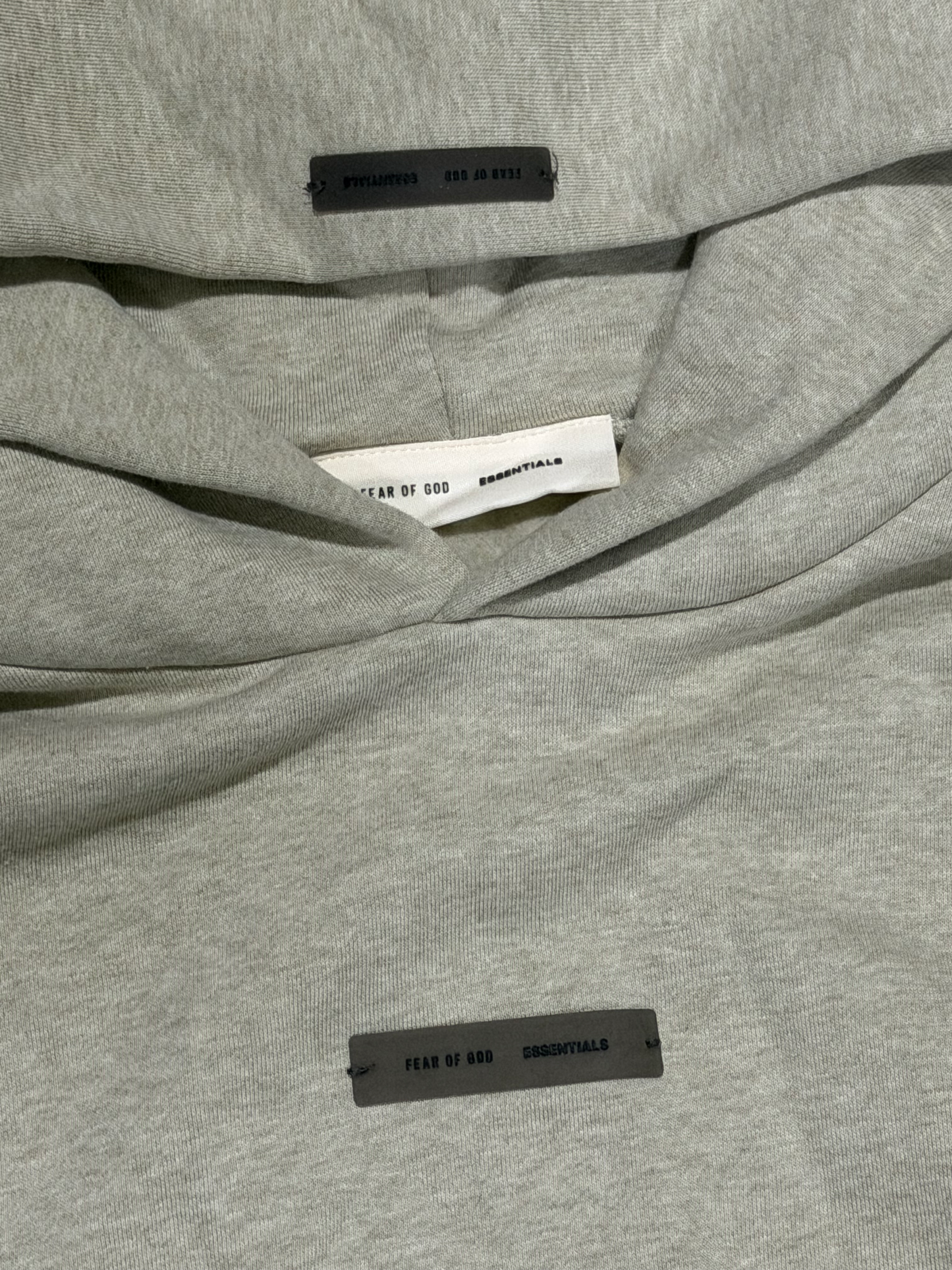 Essentials Hoodie Heather Stone SS25